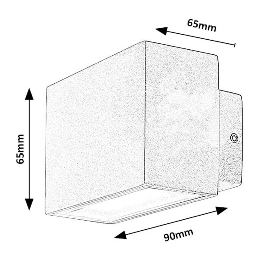 Rabalux - Iluminação de parede exterior LED LED/7W/230V IP54 branco