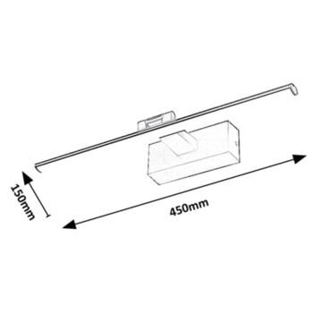 Rabalux - Iluminação de ilustração LED LED/8W/230V 3000K 45 cm