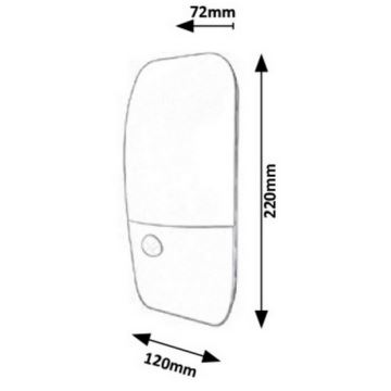 Rabalux - Luz de parede LED de exterior com sensor LED/11W/230V IP54 4000K