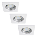 Rabalux - CONJUNTO 3x Foco de encastrar de casa de banho LED 1xGU10/3W/230V IP44