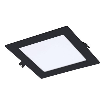 Rabalux - Foco de encastrar LED LED/12W/230V 17x17 cm preto