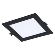 Rabalux - Foco de encastrar LED LED/12W/230V 17x17 cm preto