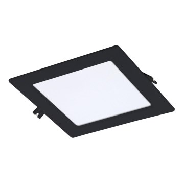 Rabalux - Foco de encastrar LED LED/12W/230V 17x17 cm preto