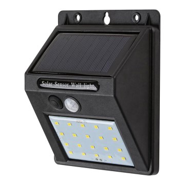 Rabalux - Luminária de parede solar LED com sensor IP44 1200 mAh
