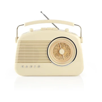 Rádio FM 4,5W/230V bege