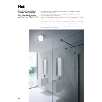 Redo 01-1454 - Iluminação de teto de casa de banho LED NAJI LED/18W/230V diâmetro 35 cm IP44