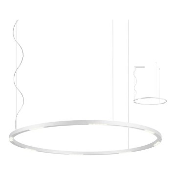 Redo 01-2208 - Candeeiro suspenso LED UNION LED/68W/230V CRI 90 3000K diâmetro 120 cm branco