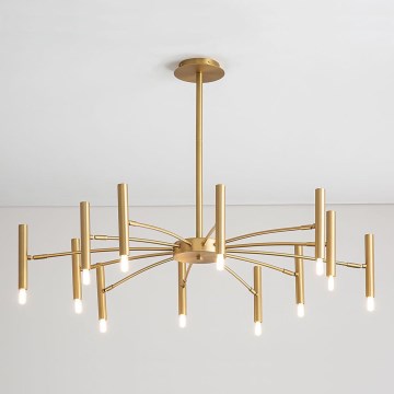 Redo 01-2774 - Candelabro suspenso RAYEN 12xG9/10W/230V bronze