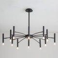 Redo 01-2775 - Candelabro suspenso RAYEN 12xG9/10W/230V preto