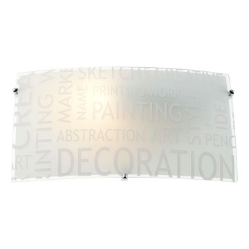 Redo 05-816 - Aplique de parede NOTES 1xE27/42W/230V branco