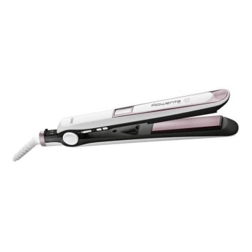 Rowenta - Alisador de cabelo com visor LCD PREMIUM CARE 32W/230V rosa/branco