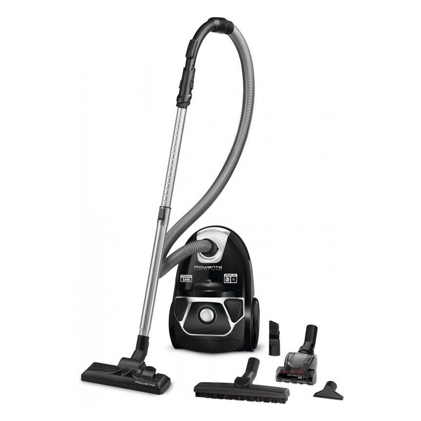 Rowenta - Aspirador com saco COMPACT POWER ANIMAL CARE 3l 750W/230V preto