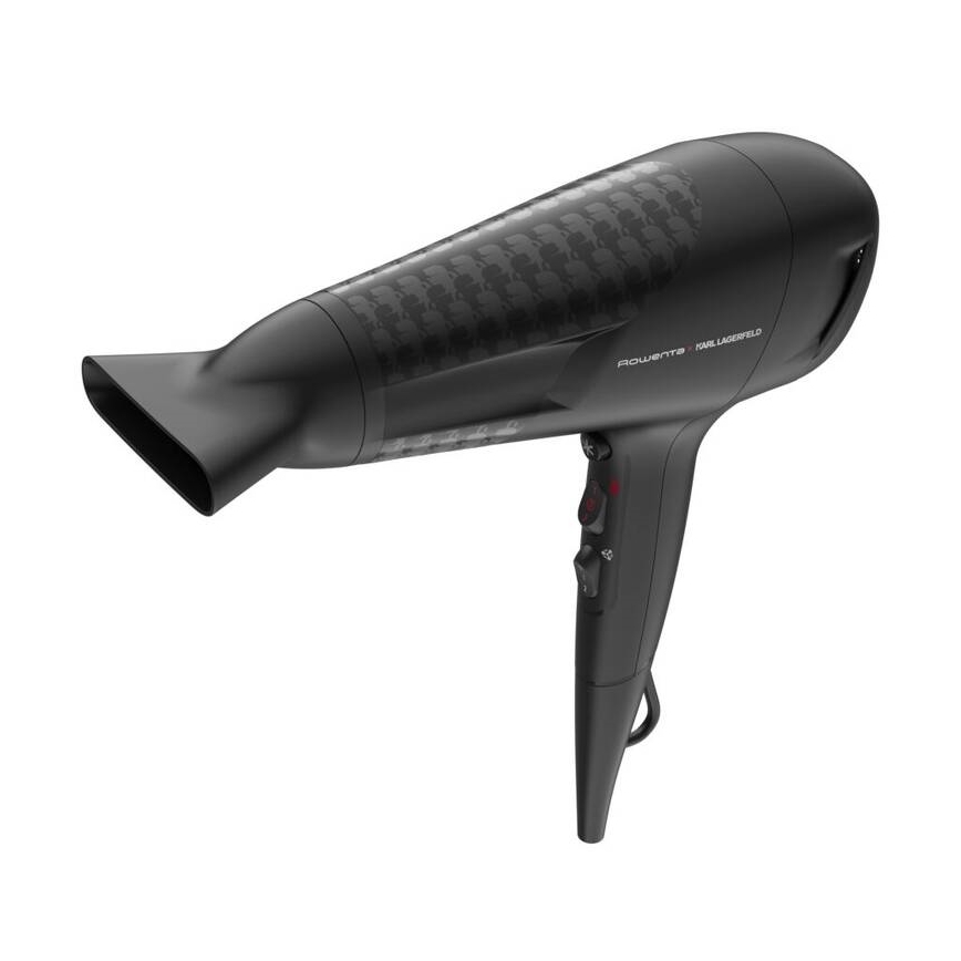 Rowenta - Secador de cabelo KARL LAGERFELD STUDIO DRY 2100W/230V preto