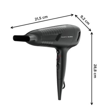 Rowenta - Secador de cabelo KARL LAGERFELD STUDIO DRY 2100W/230V preto