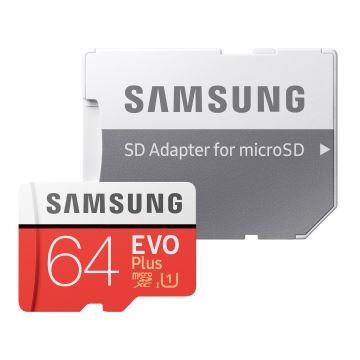 Samsung - MicroSDXC 64GB EVO+ U1 100MB/s + adaptador SD