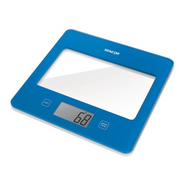 Sencor - Balança de cozinha digital 1xCR2032 azul