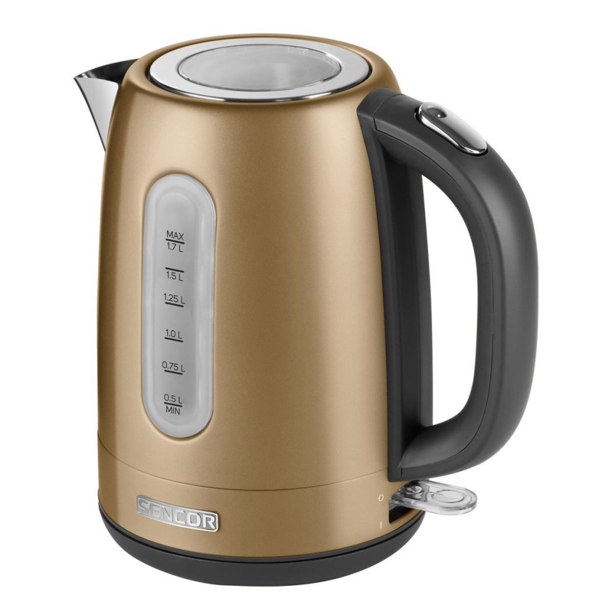 Sencor - Chaleira 1,7 l 2150W/230V dourada