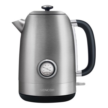 Sencor - Chaleira 1,7 l 2200W/230V aço inoxidável