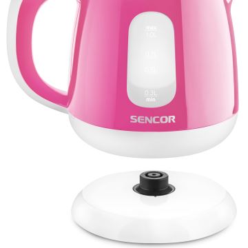 Sencor - Chaleira 1 l 1100W/230V rosa