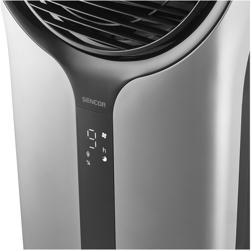 Sencor - Refrigerador de ar portátil 3 em 1 110W/230V prata/preto + comando