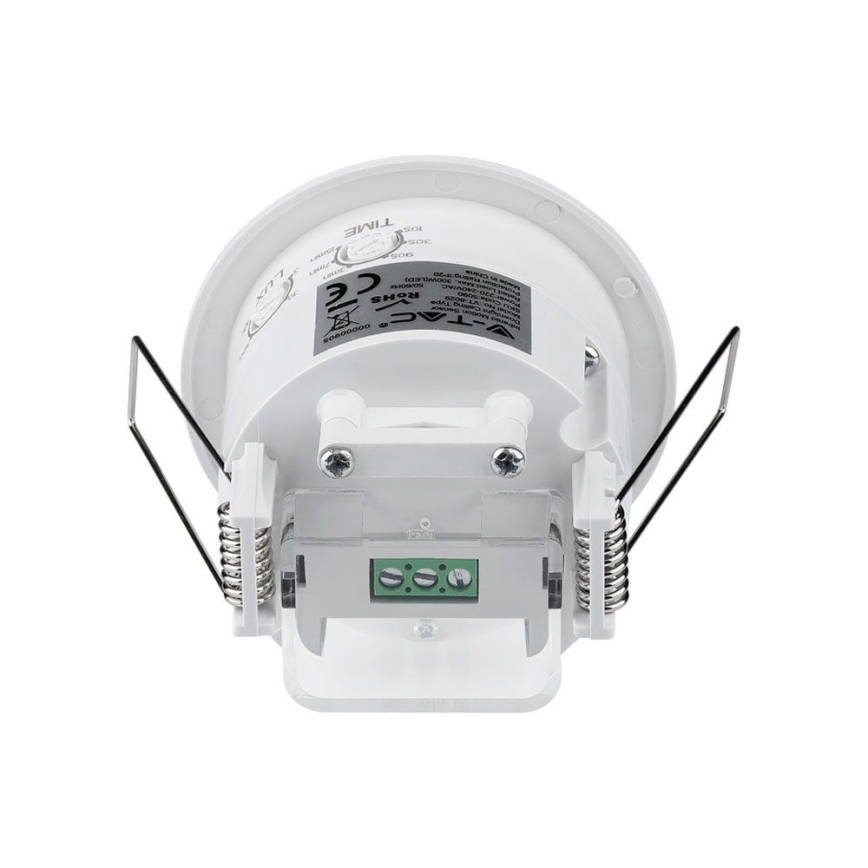 Sensor de movimento embutido PIR 360° 300W/230V branco