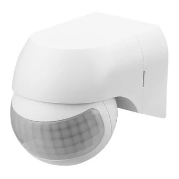 Sensor de movimento exterior PIR 180° IP44 branco