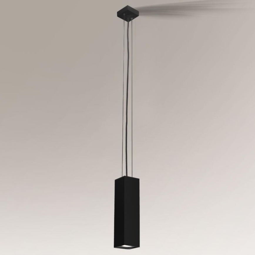 Shilo - Candelabro suspenso 1xGU10/15W/230V preto