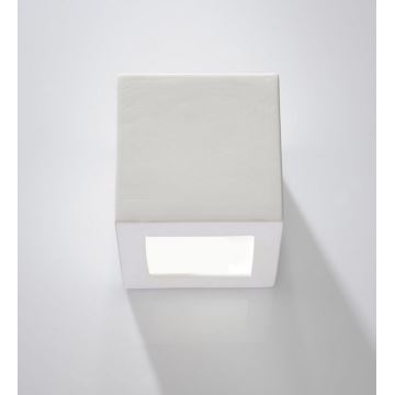 Iluminação de parede LEO 1xE27/60W/230V branco