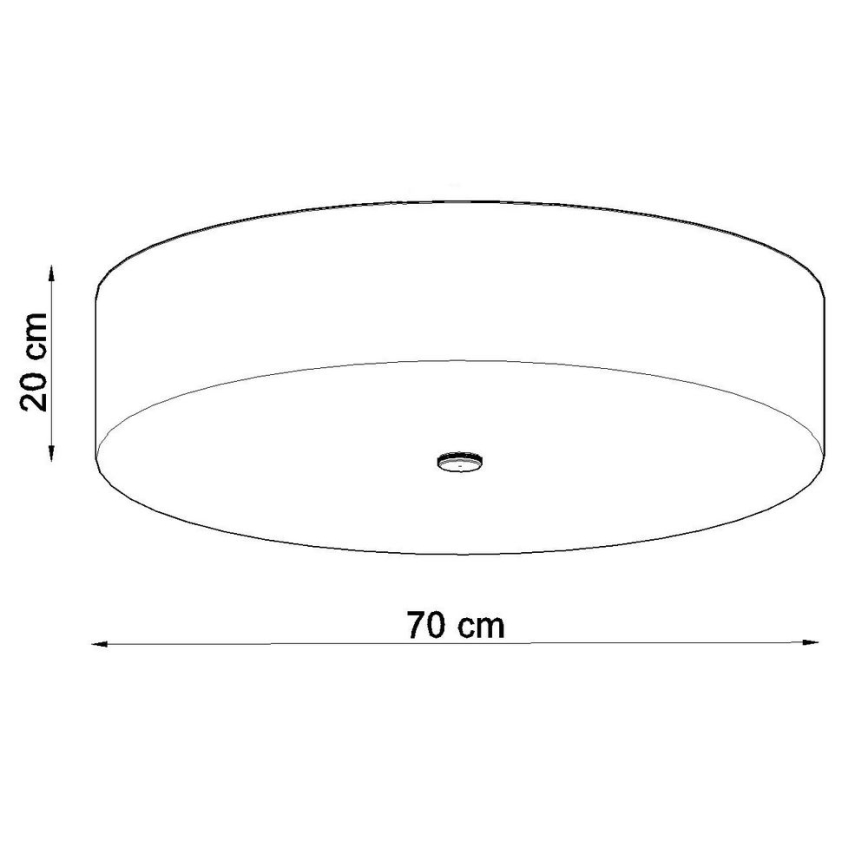 Iluminação de teto SKALA 6xE27/60W/230V d. 70 cm branco