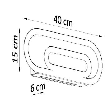 Iluminação de parede SACCON 2xG9/40W/230V