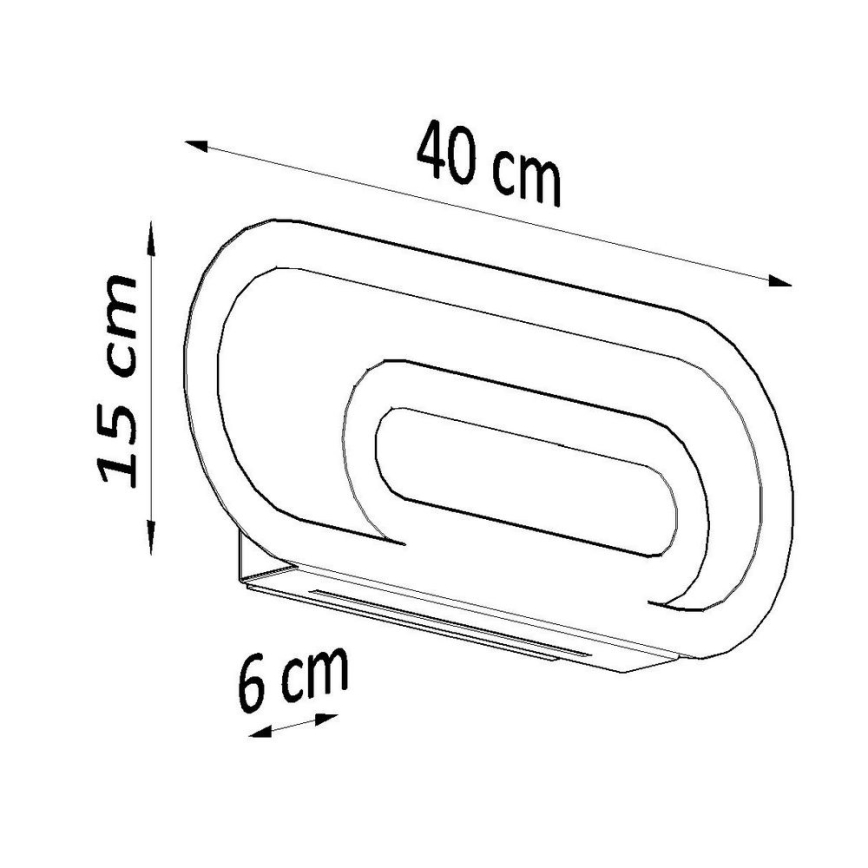 Iluminação de parede SACCON 2xG9/40W/230V