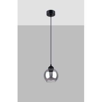 Candelabro suspenso ALINO 1xE27/60W/230V preto