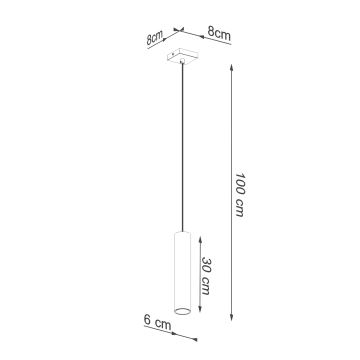 Candelabro suspenso LAGOS 1xGU10/10W/230V dourada