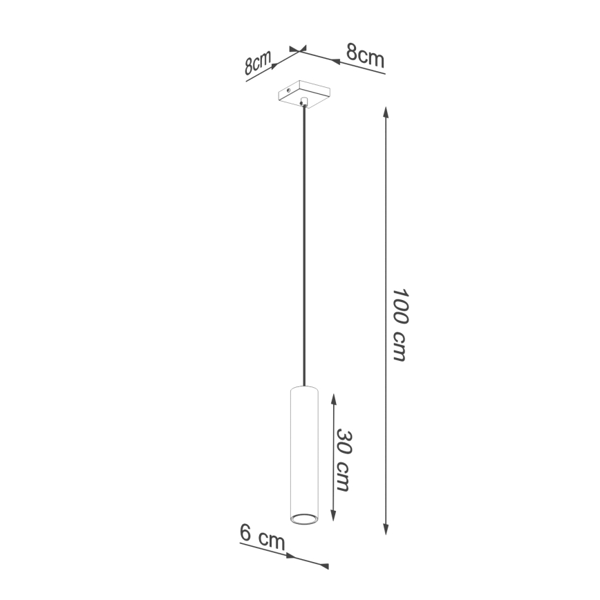 Candelabro suspenso LAGOS 1xGU10/10W/230V dourada