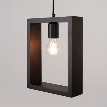 Candeeiro suspenso ARIES 1xE27/15W/230V faia/wenge