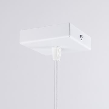 Candeeiro suspenso ARIES 1xE27/15W/230V faia/branco