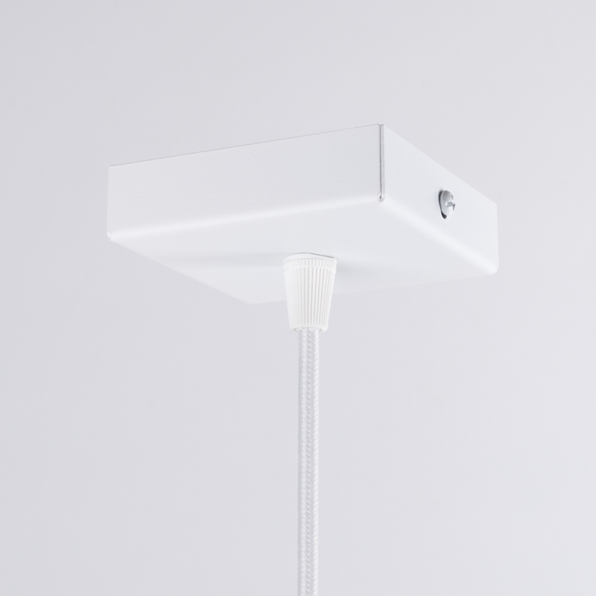 Candeeiro suspenso ARIES 1xE27/15W/230V faia/branco