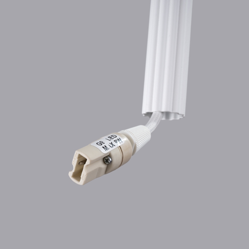 Candeeiro suspenso ARCHE 1xG9/8W/230V branco