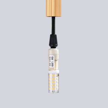 Candeeiro suspenso ARCHE 1xG9/8W/230V dourado