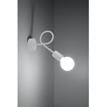 Candeeiro de parede LOOP 1xE27/15W/230V branco