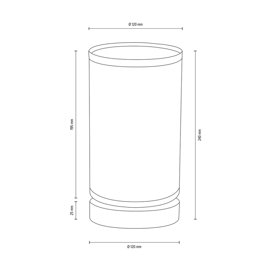 Candeeiro de mesa FIRE 1xE27/25W/230V carvalho/branco - certificado por FSC