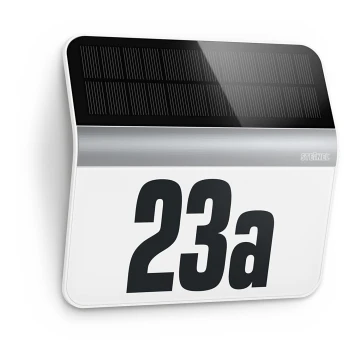 STEINEL 007140 - Número de casa LED Solar XSolar LH-N LED/0,03W inoxidável IP44