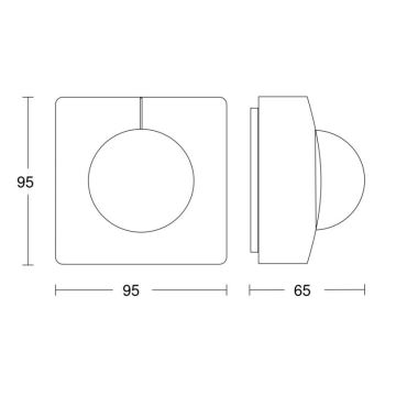 Steinel 057374 - Sensor de movimento IS 3360 MX Highbay DALI-2 IP54 branco