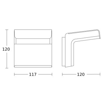 Steinel 059637 - Sensor de movimento iHF 3D KNX IP54 preto