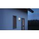 Steinel 069254 - Iluminação de parede exterior L 22 1xE27/60W/230V IP44 aço inoxidável