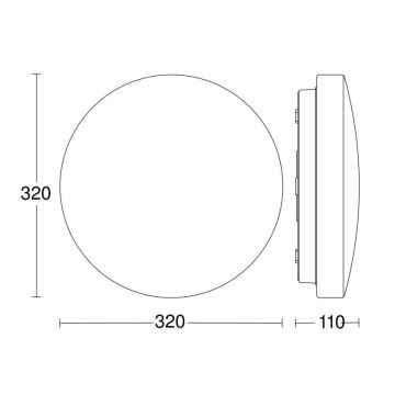 Steinel 069766- Iluminação de teto de casa de banho LED RSPRO P2 LED/14W/230V 3000K IP54