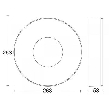 Steinel 078775 - Iluminação de teto LED RS 200 C LED/17,1W/230V 3000K IP54