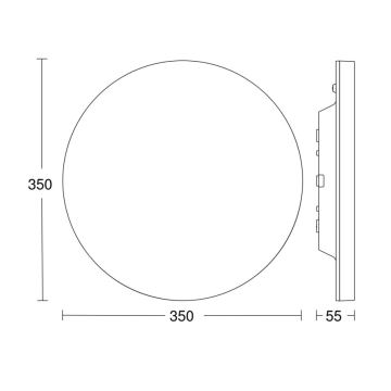 Steinel - Iluminação de teto LED com regulação com sensor RSPROR20BASIC 15,3W/230V IP40 3000K