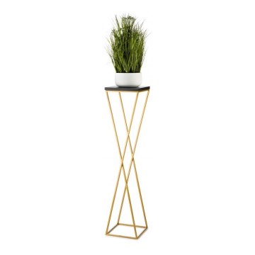 Suporte de flores LOFT 100x24 cm dourado/preto