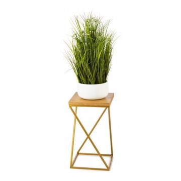 Suporte de flores LOFT 40x24 cm dourado/castanho